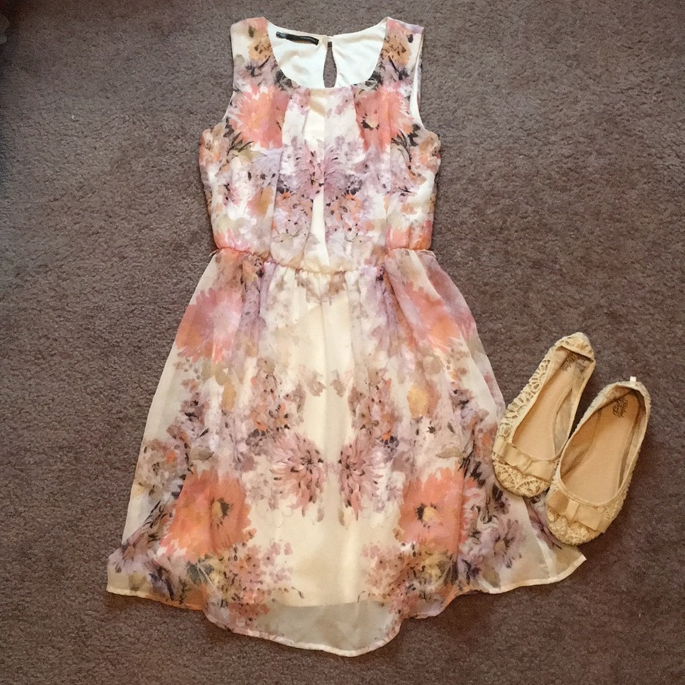 Floral white mixed with purple and pink flowers!